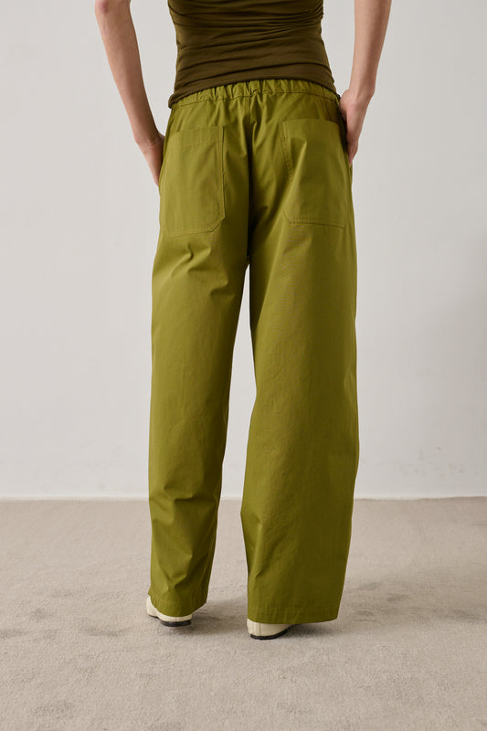 Pantalon Hikari - Vert Olive - Coton - Femme