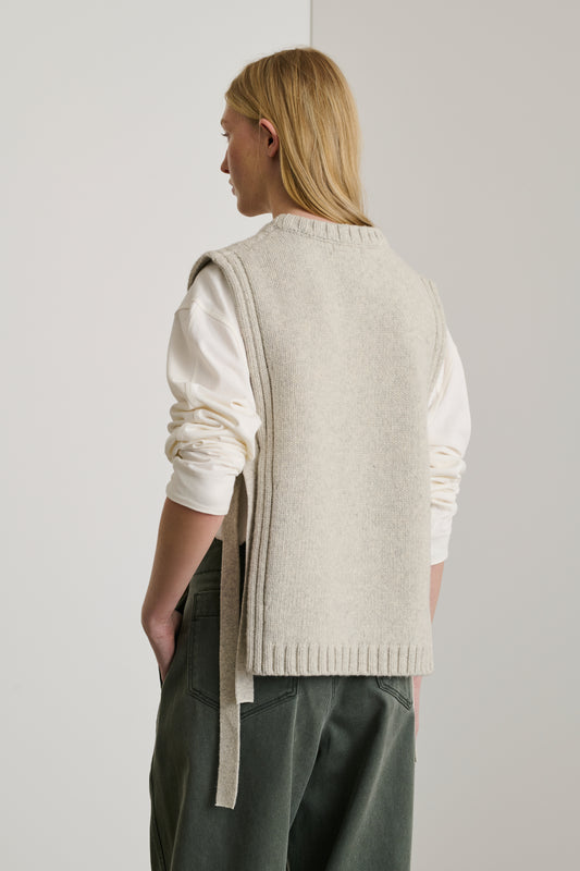 Pull Uzel - Gris Clair - Laine - Femme