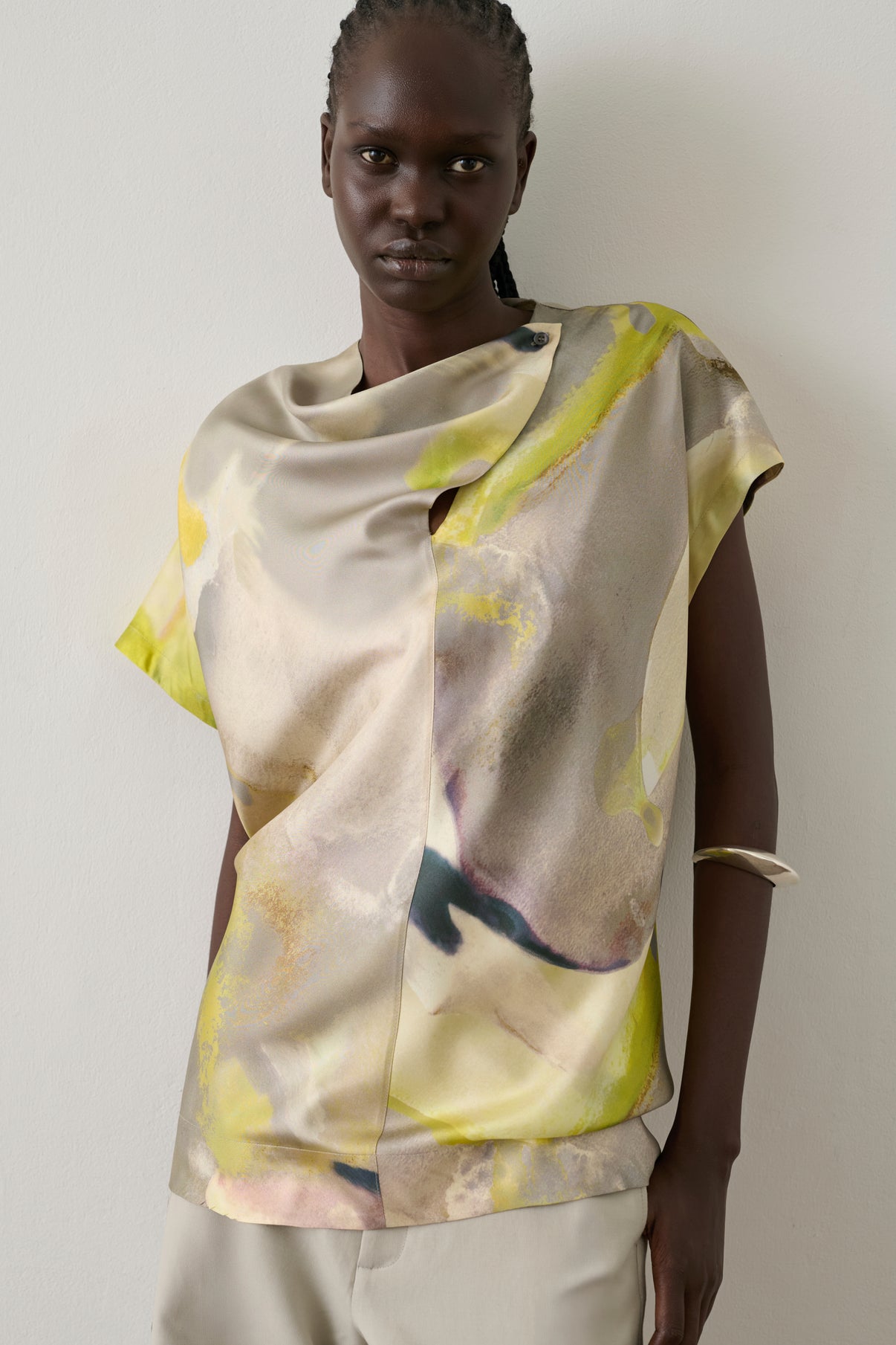 Blouse Heloise - Jaune - Soie - Femme vue 1