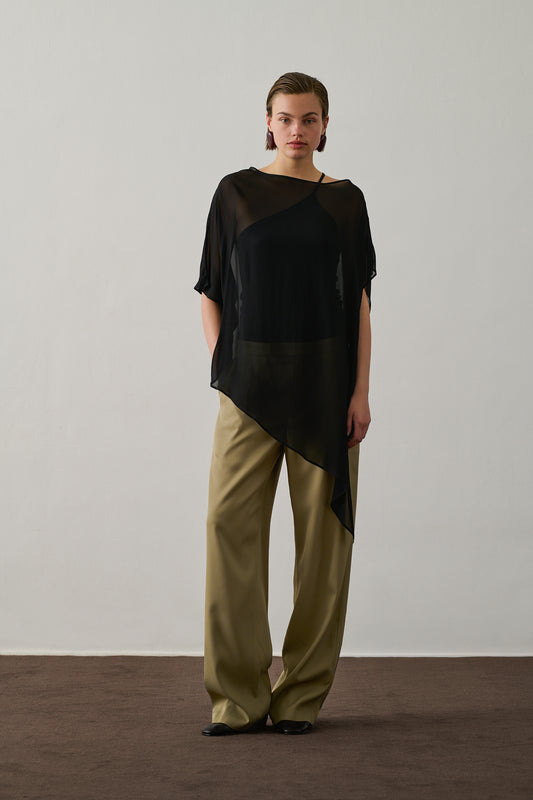 Blouse Françoise - Noir - Viscose - Femme